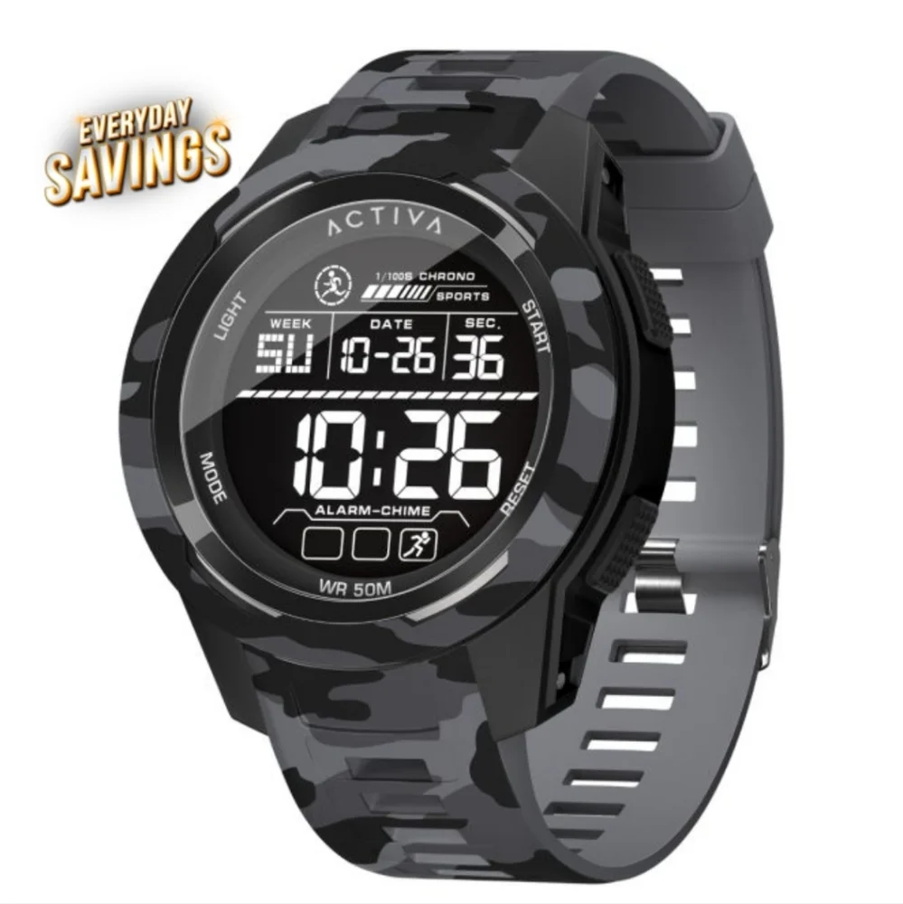 NEW NIB Activa X Invicta Digital Men's Watch - 45mm (PF22409) ACW8105MC-002 Camo